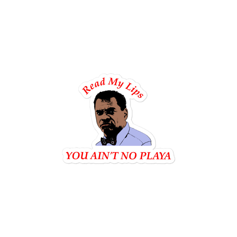 You Ain't No Playa Bubble-free stickers