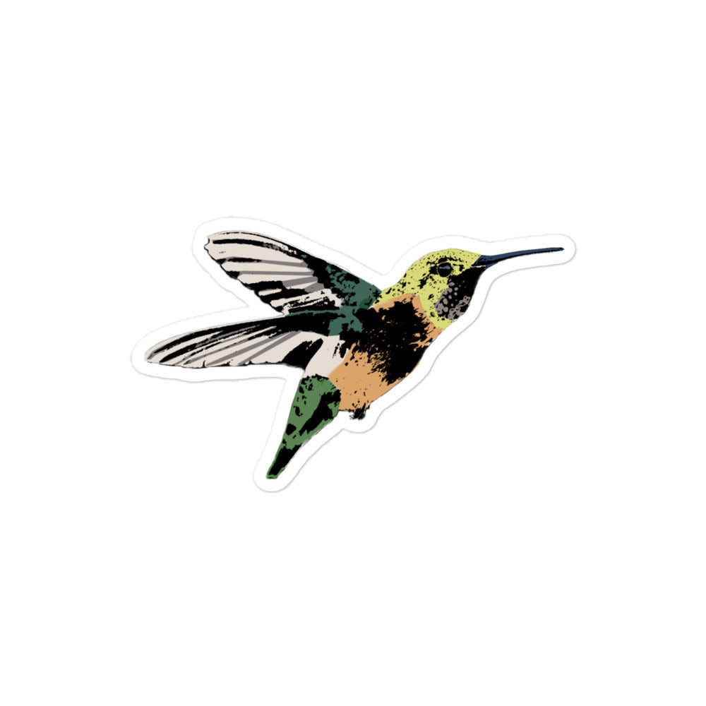 Hummingbird Bubble-free stickers