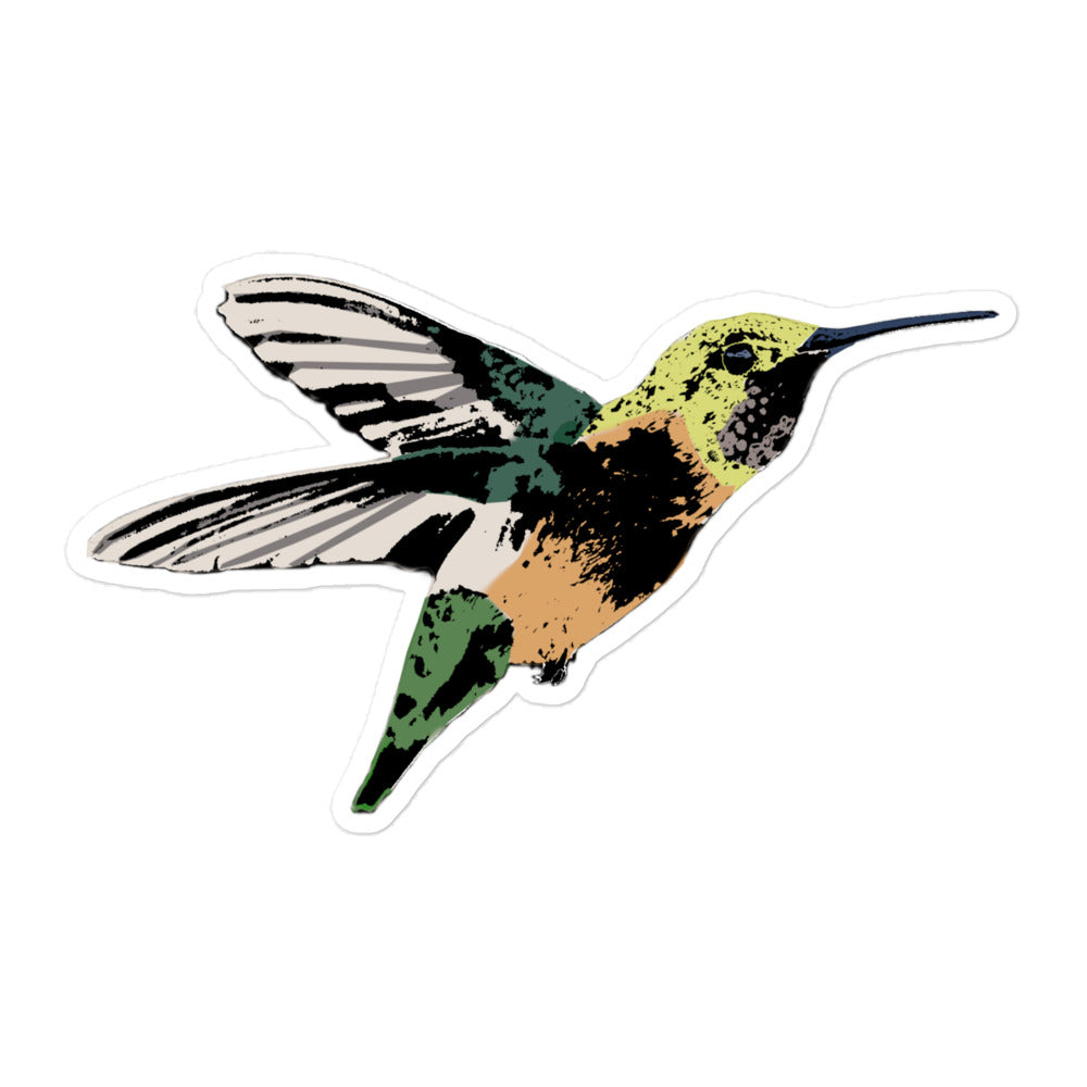 Hummingbird Bubble-free stickers