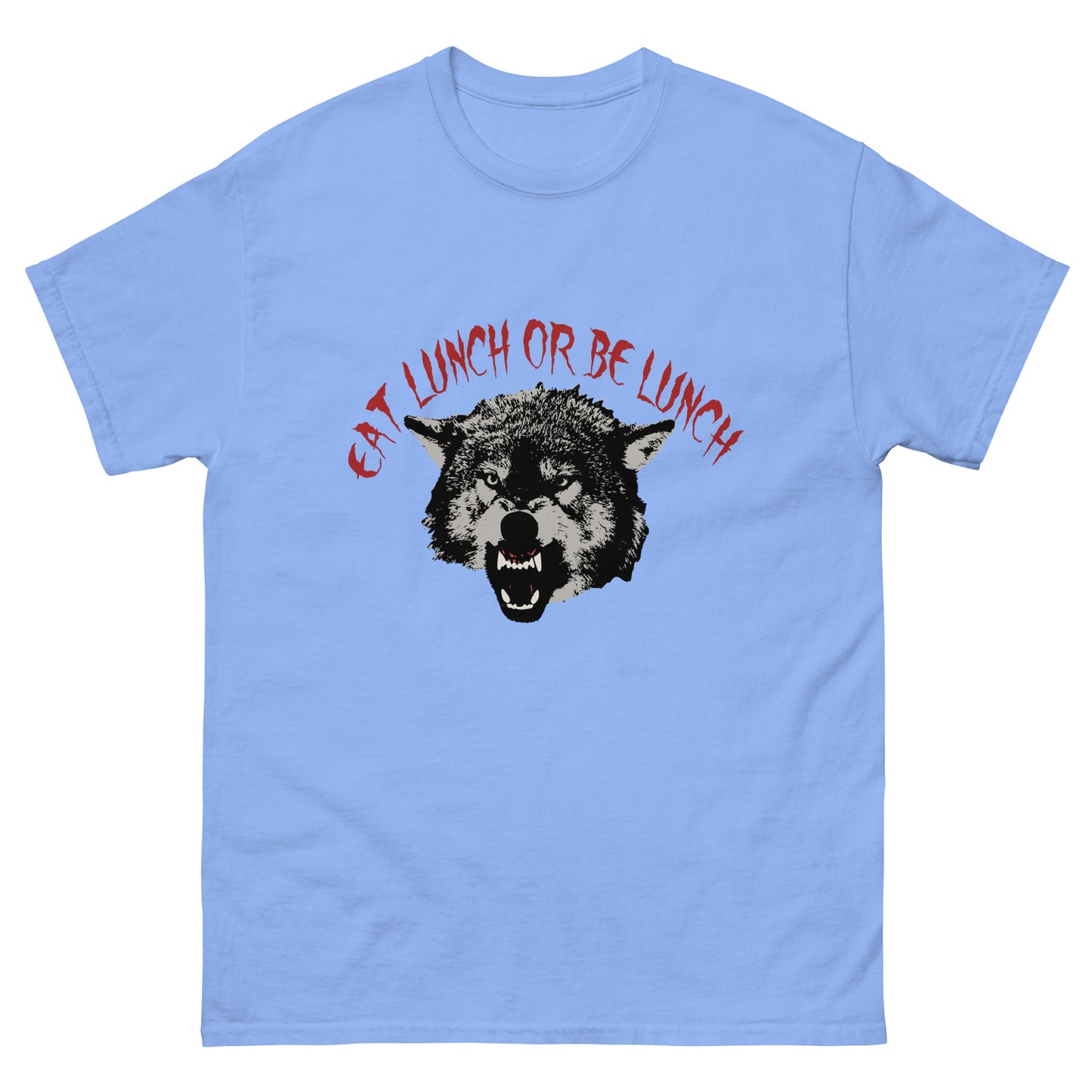 Eat Lunch or be Lunch Wolf Men's classic tee