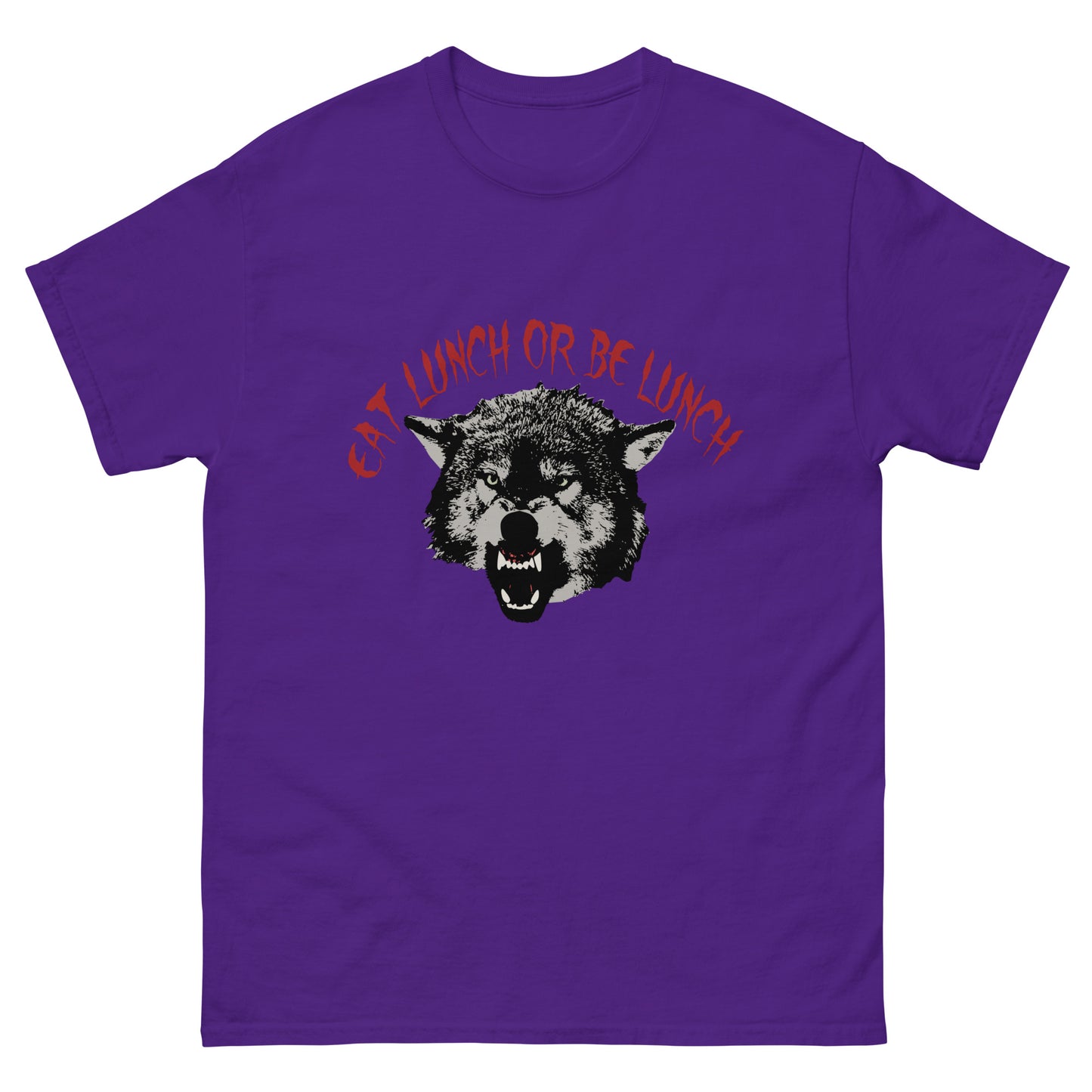 Eat Lunch or be Lunch Wolf Men's classic tee