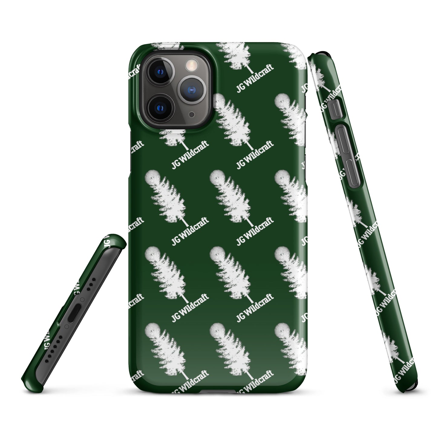 JG WIldcraft Logo Print Green Snap case for iPhone®