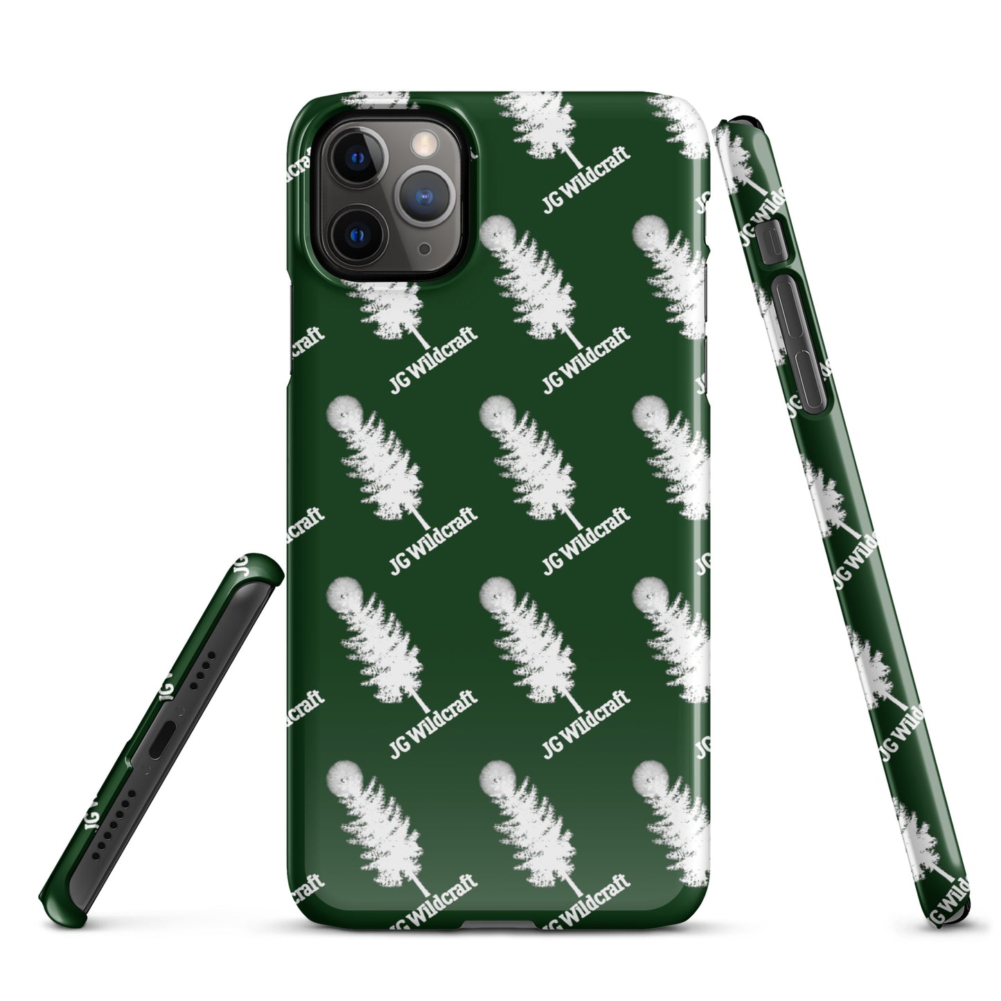 JG WIldcraft Logo Print Green Snap case for iPhone®