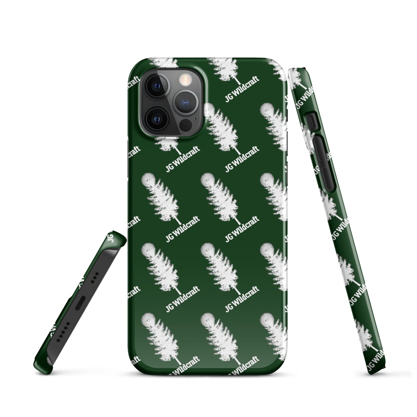 JG WIldcraft Logo Print Green Snap case for iPhone®