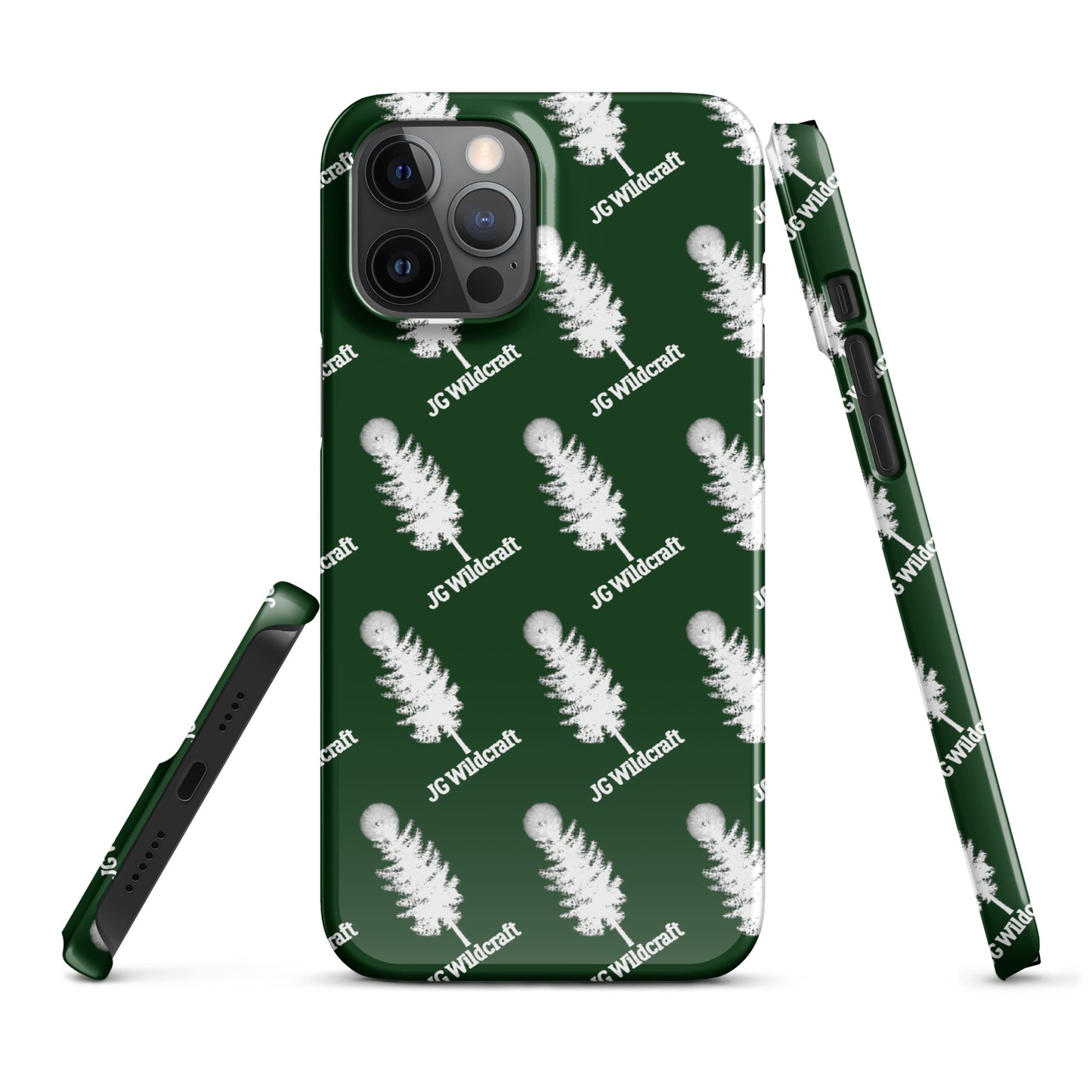 JG WIldcraft Logo Print Green Snap case for iPhone®