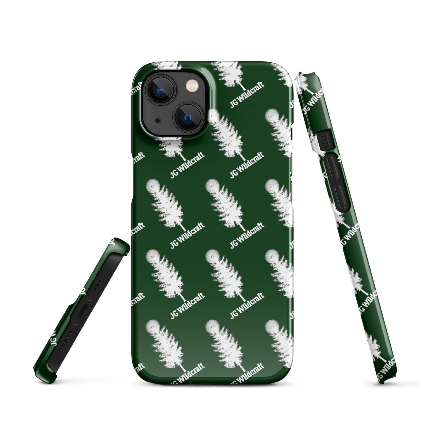 JG WIldcraft Logo Print Green Snap case for iPhone®