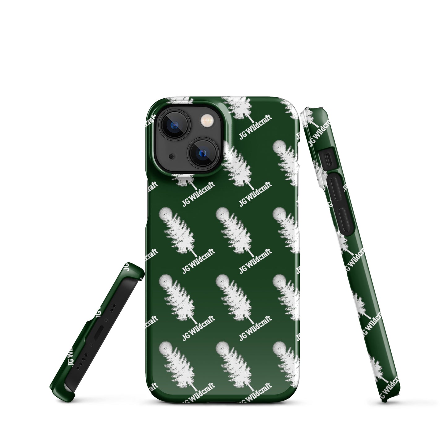 JG WIldcraft Logo Print Green Snap case for iPhone®