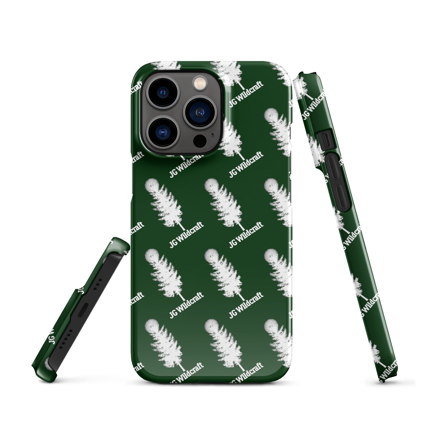 JG WIldcraft Logo Print Green Snap case for iPhone®