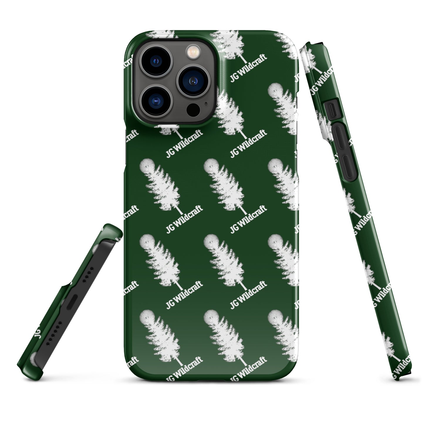 JG WIldcraft Logo Print Green Snap case for iPhone®