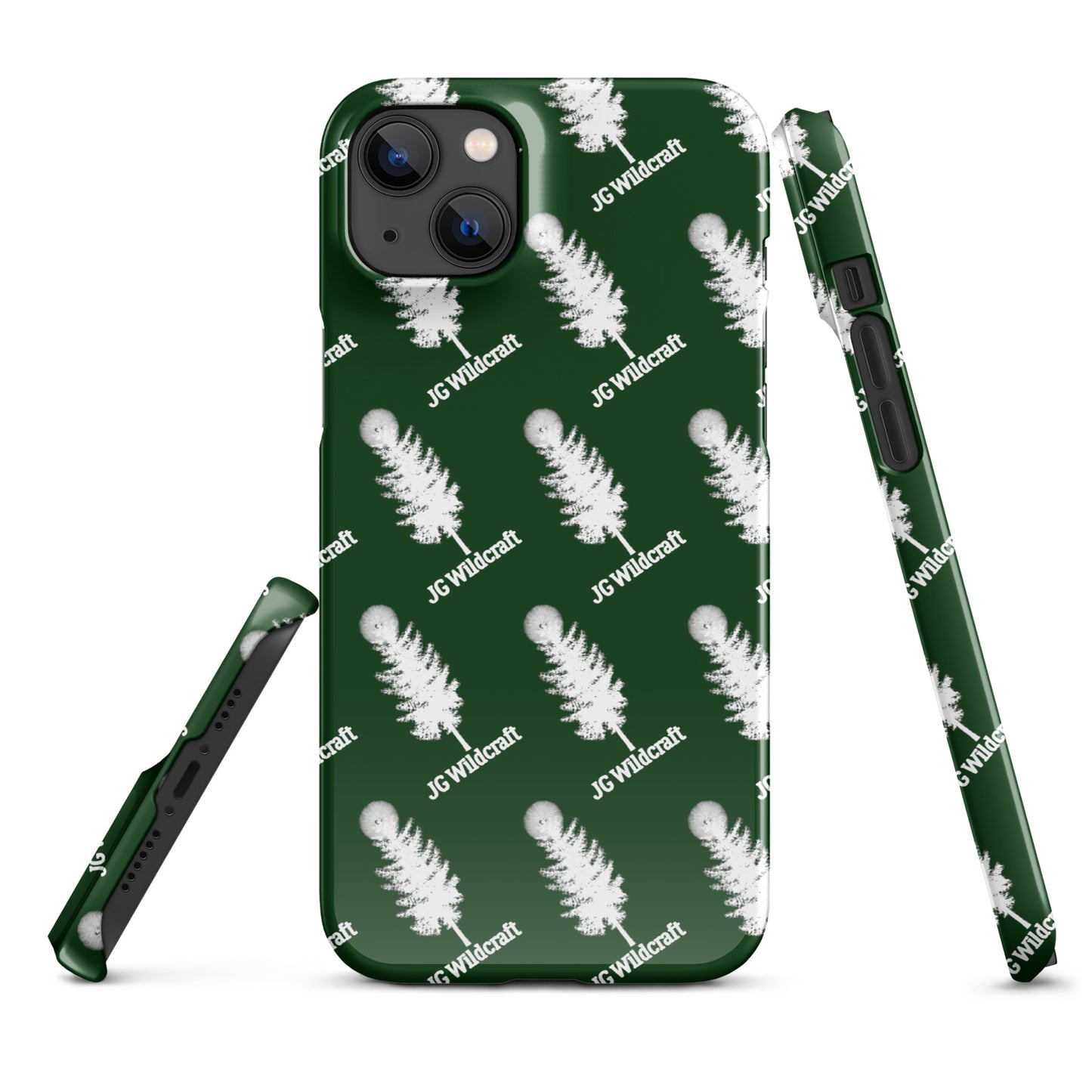 JG WIldcraft Logo Print Green Snap case for iPhone®