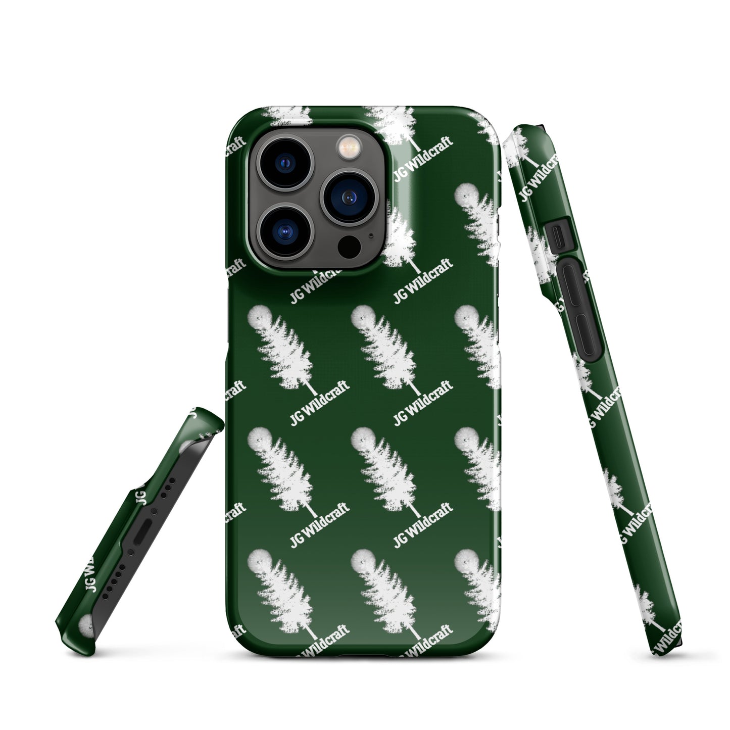 JG WIldcraft Logo Print Green Snap case for iPhone®