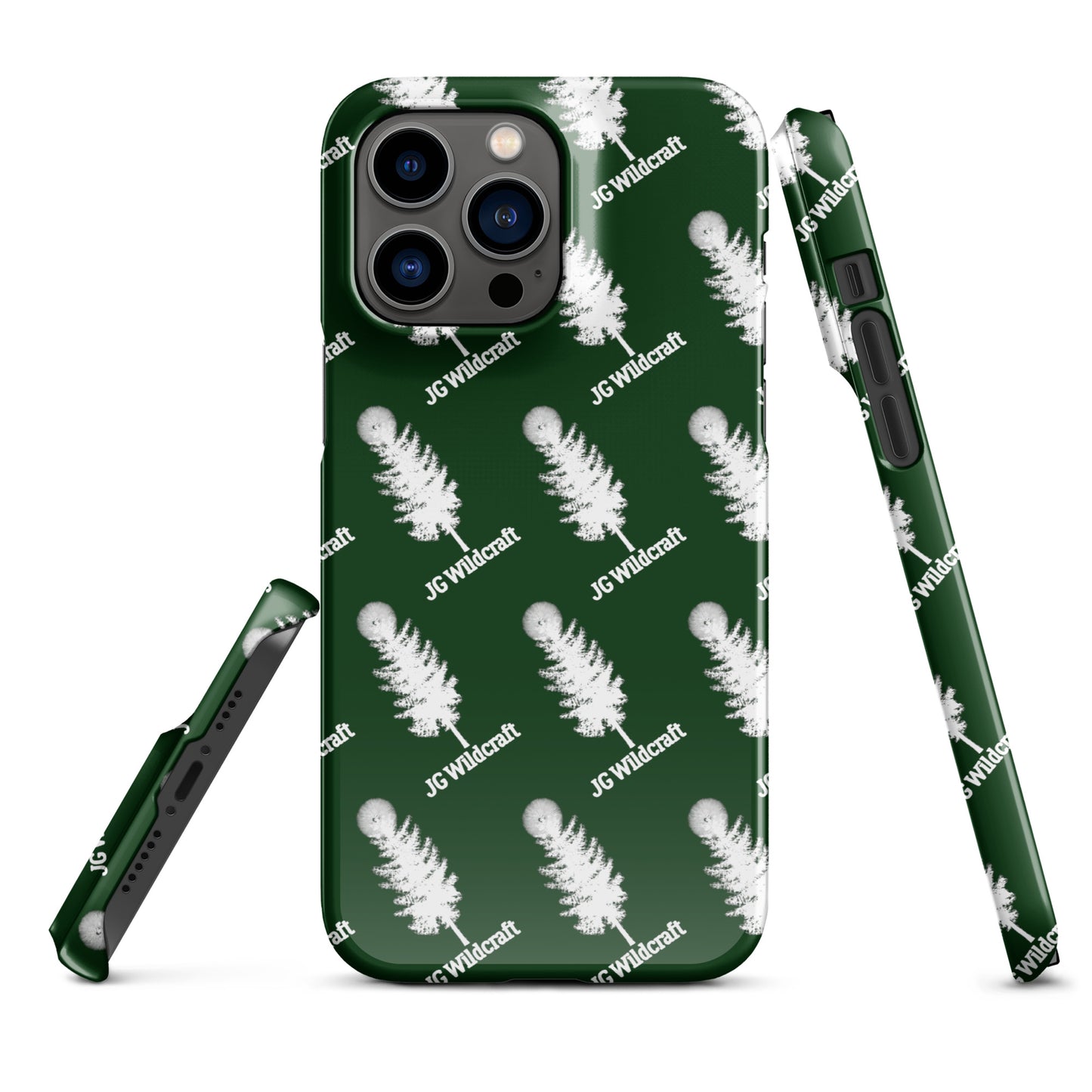 JG WIldcraft Logo Print Green Snap case for iPhone®