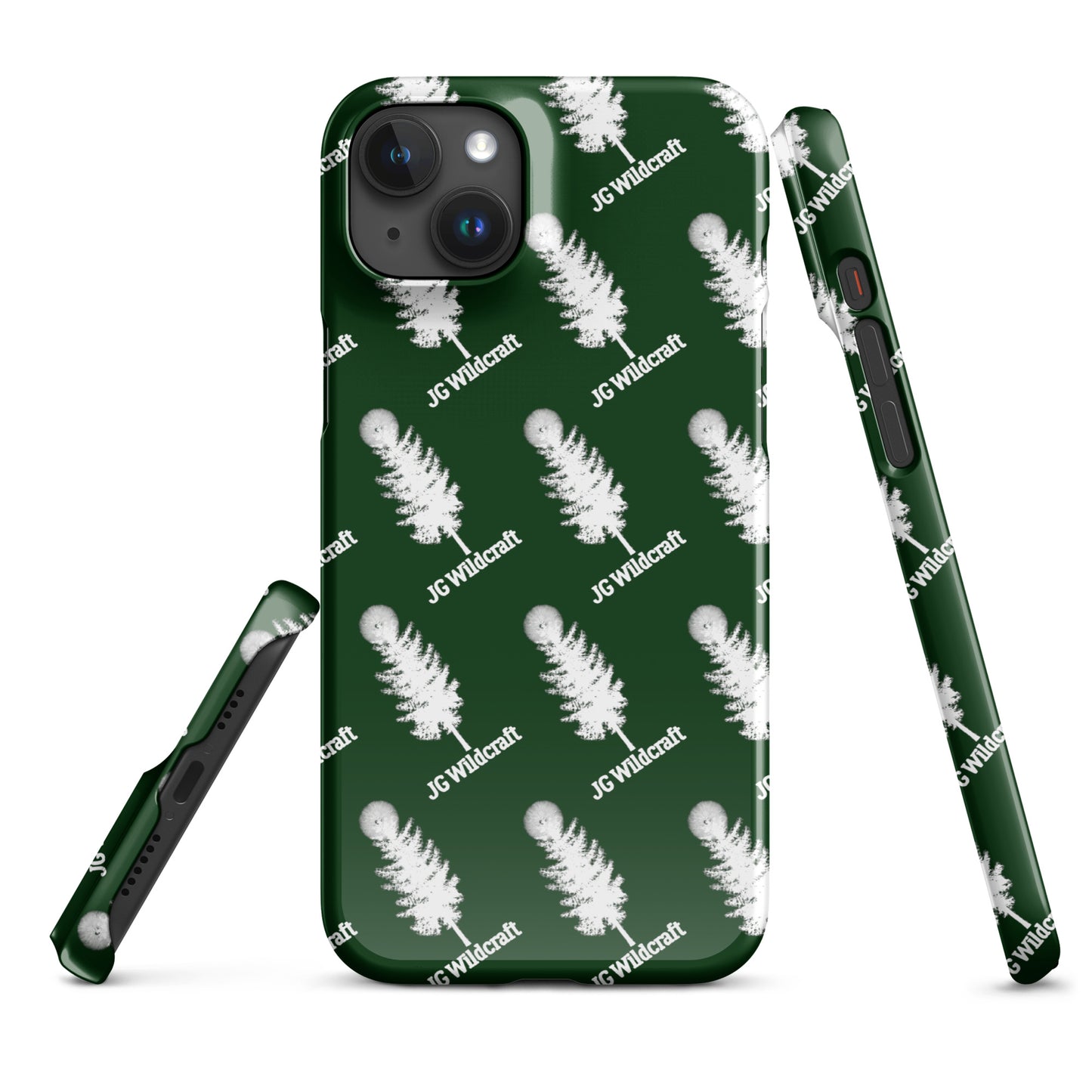 JG WIldcraft Logo Print Green Snap case for iPhone®