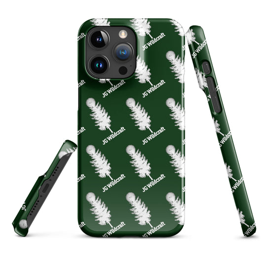 JG WIldcraft Logo Print Green Snap case for iPhone®