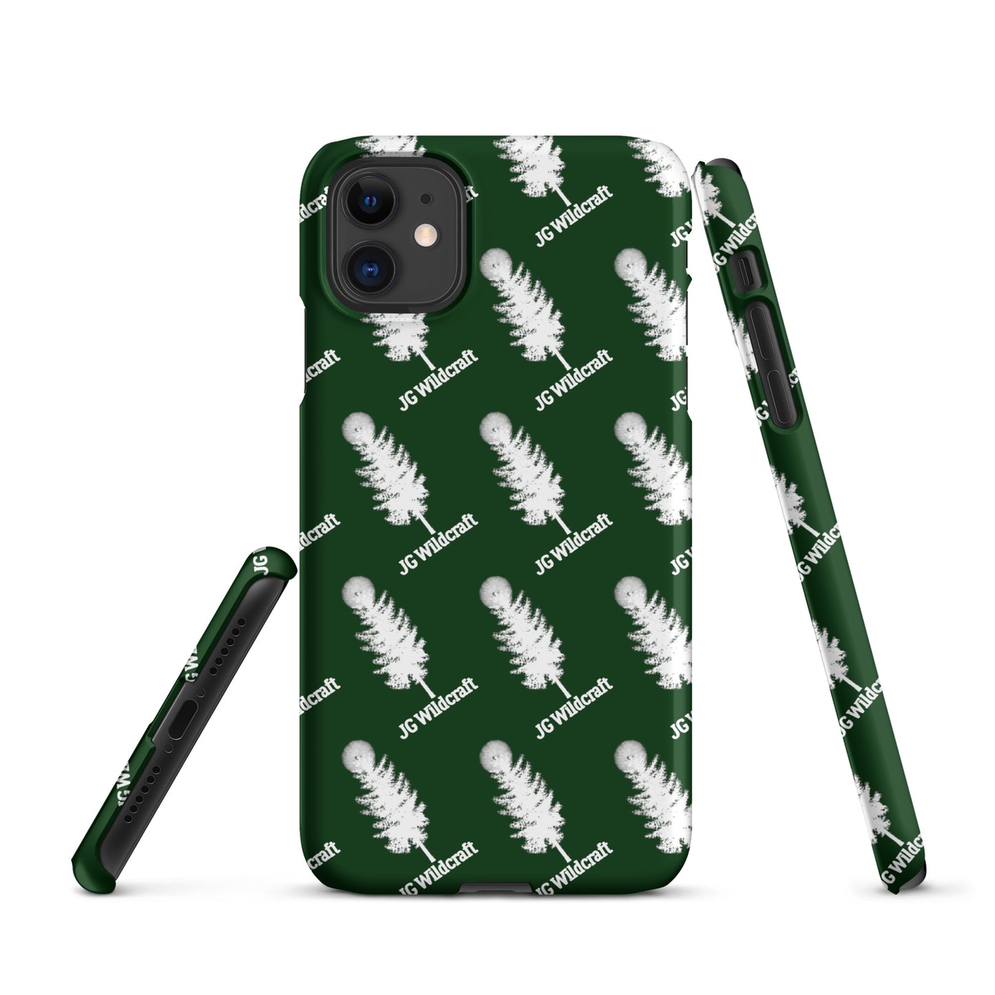 JG WIldcraft Logo Print Green Snap case for iPhone®