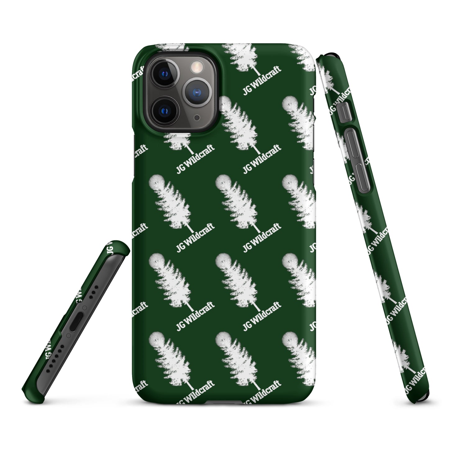 JG WIldcraft Logo Print Green Snap case for iPhone®