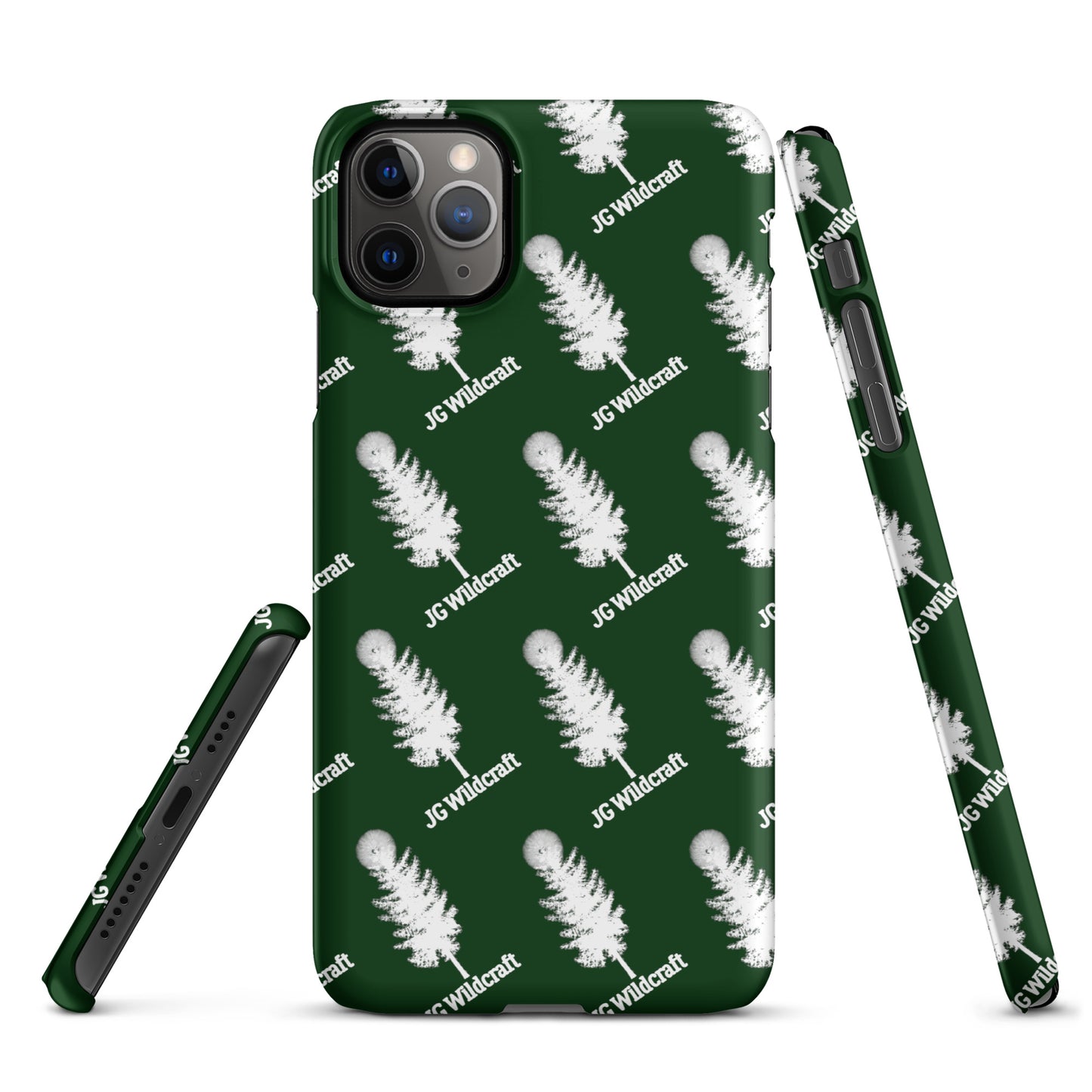 JG WIldcraft Logo Print Green Snap case for iPhone®