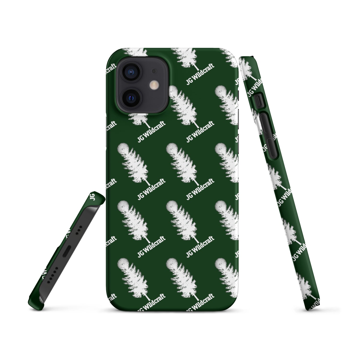 JG WIldcraft Logo Print Green Snap case for iPhone®