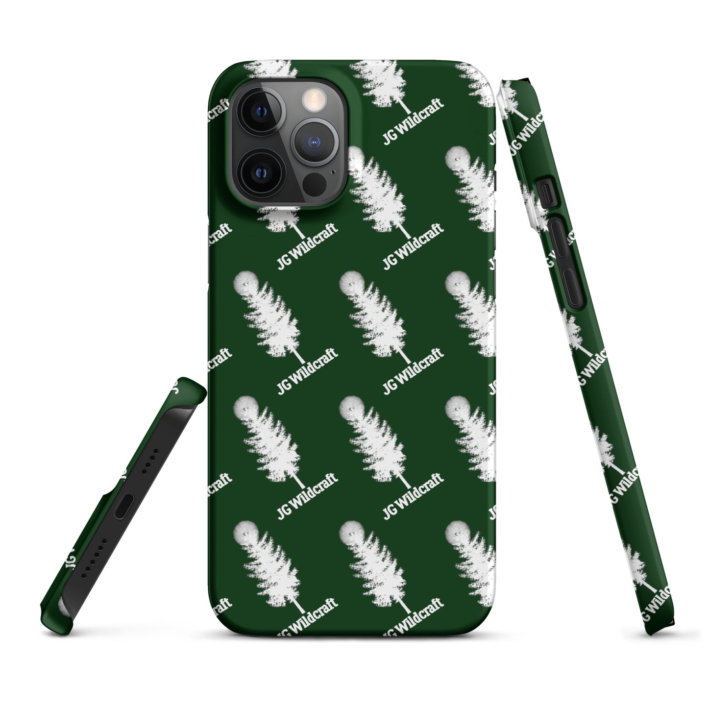 JG WIldcraft Logo Print Green Snap case for iPhone®