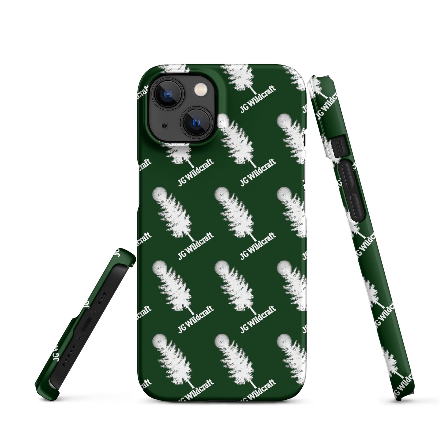 JG WIldcraft Logo Print Green Snap case for iPhone®