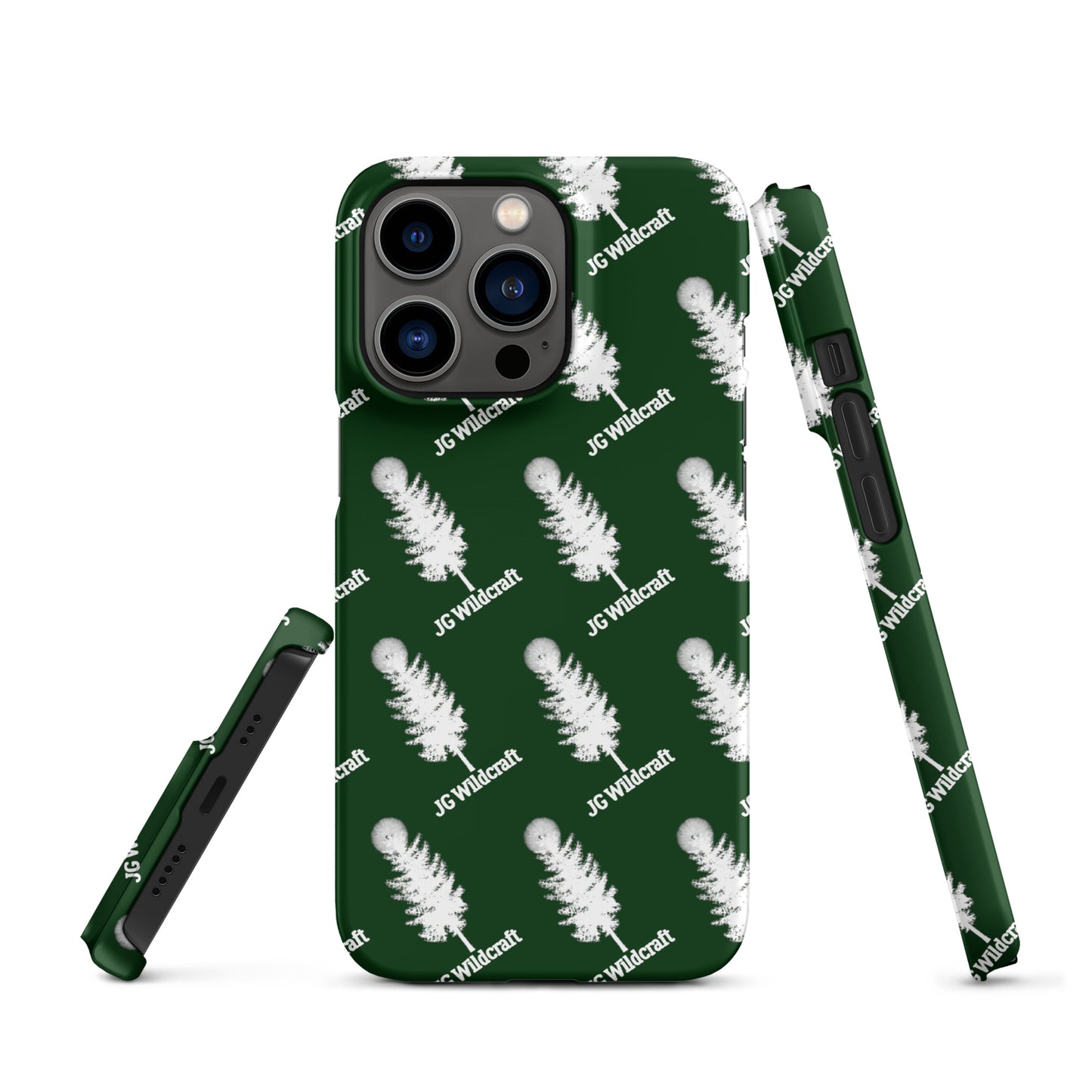 JG WIldcraft Logo Print Green Snap case for iPhone®