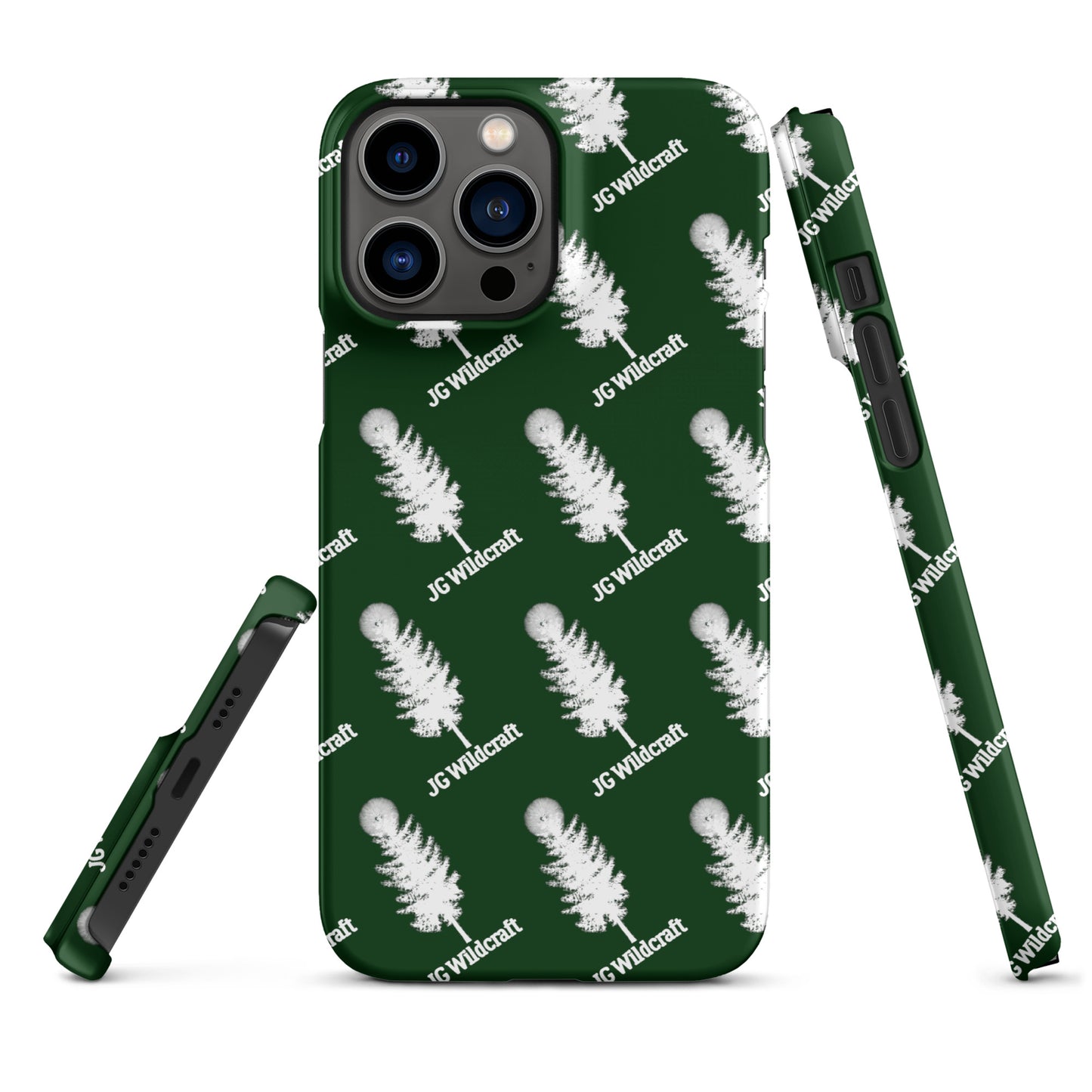 JG WIldcraft Logo Print Green Snap case for iPhone®