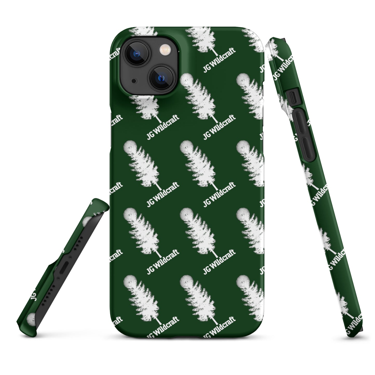 JG WIldcraft Logo Print Green Snap case for iPhone®