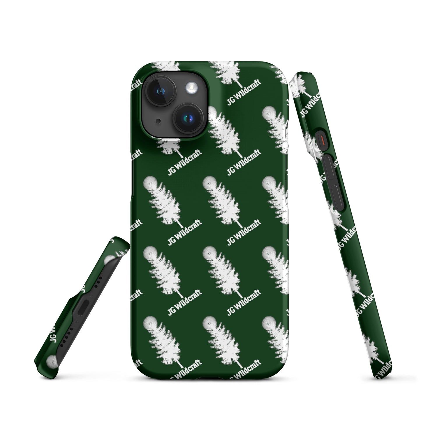 JG WIldcraft Logo Print Green Snap case for iPhone®