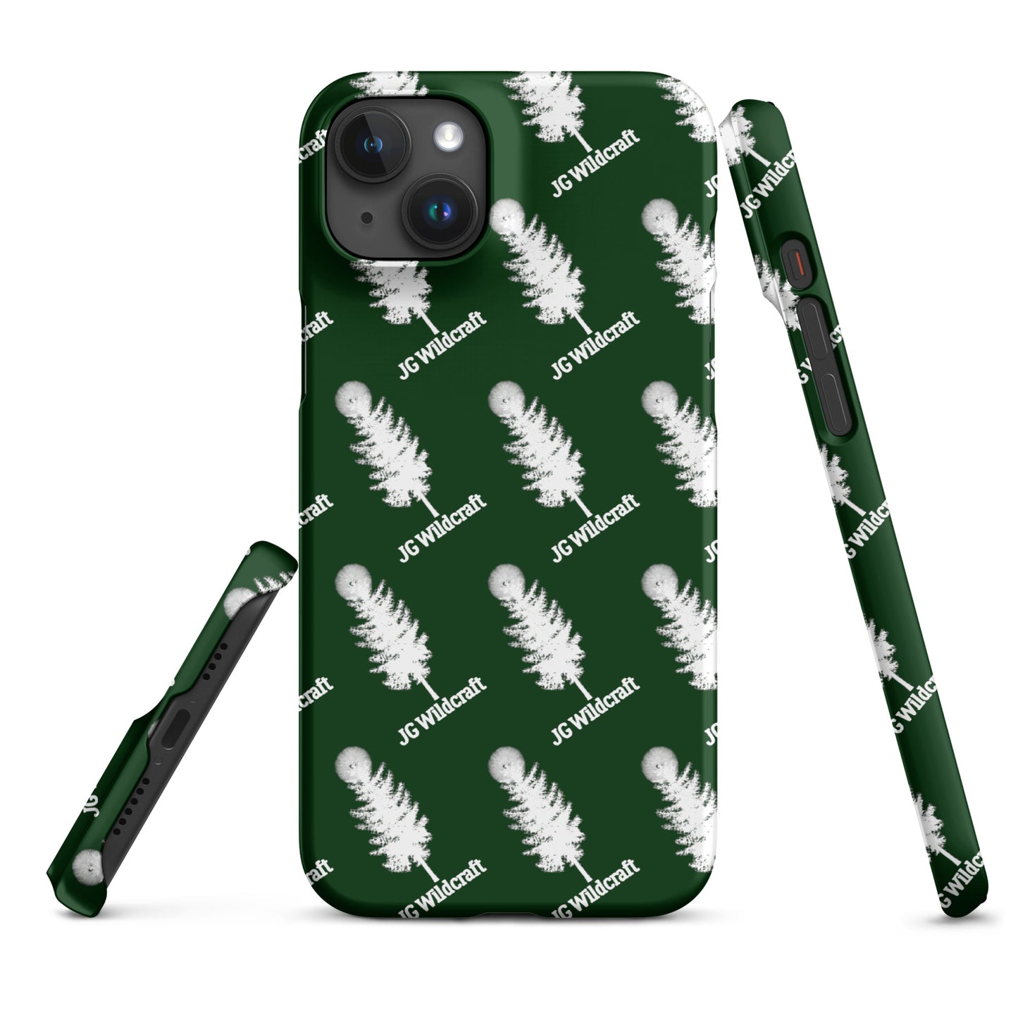 JG WIldcraft Logo Print Green Snap case for iPhone®