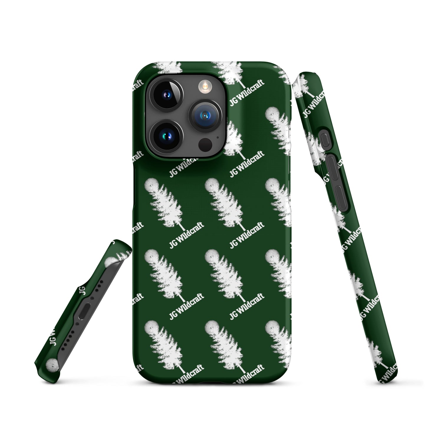 JG WIldcraft Logo Print Green Snap case for iPhone®