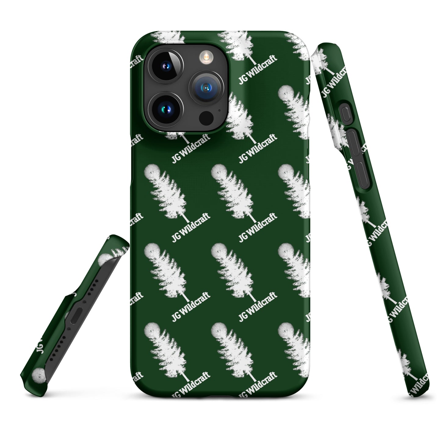 JG WIldcraft Logo Print Green Snap case for iPhone®